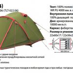 Палатка Tramp Lite Camp 3 в Москве